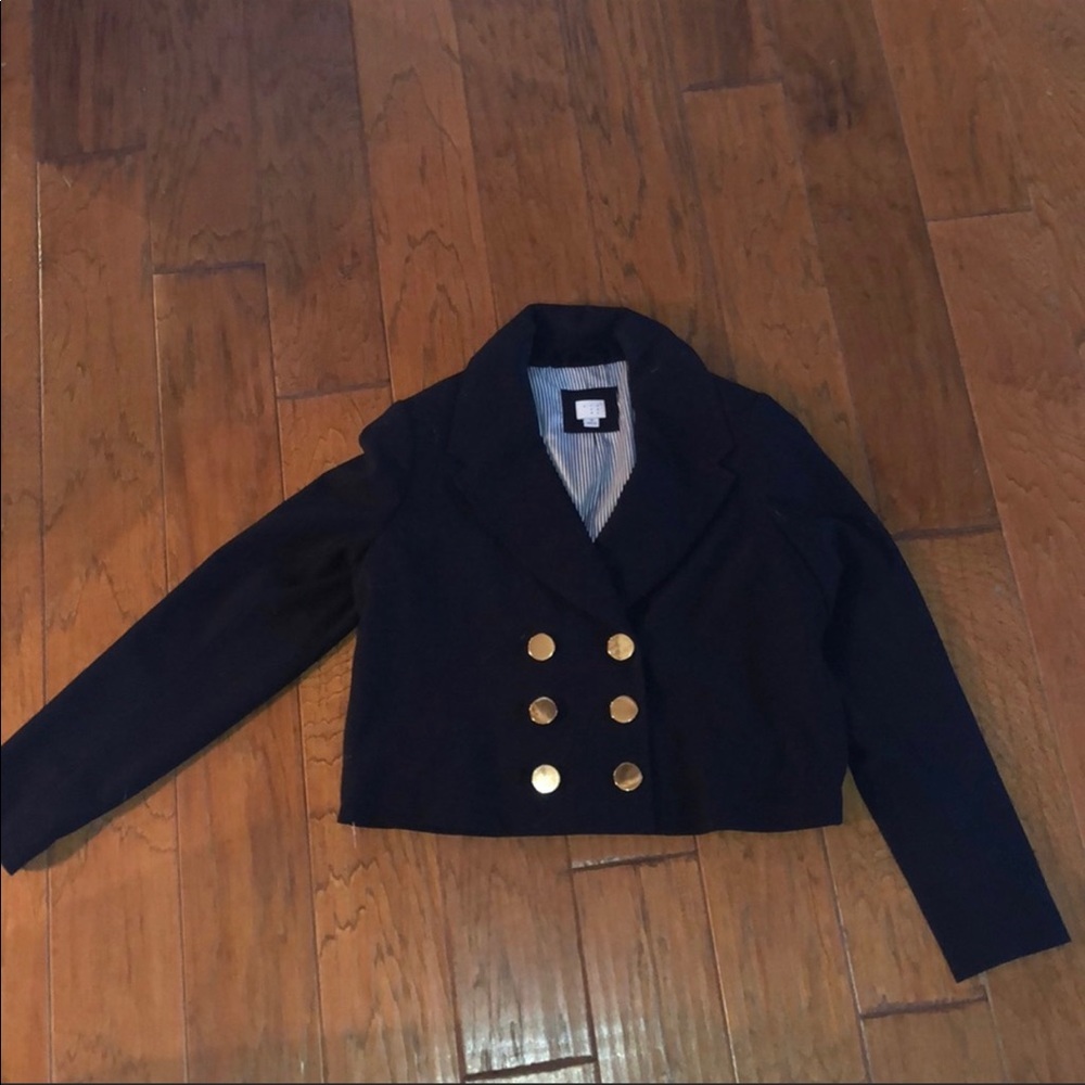 A New Day crop navy blazer - size M